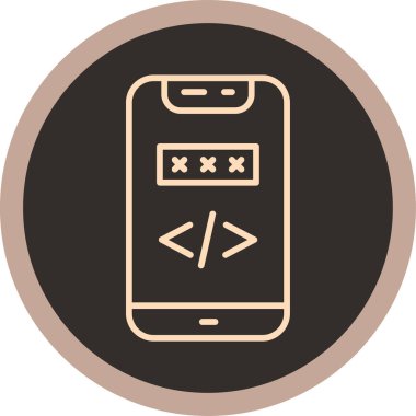 Moda tarzında izole edilmiş telefon simgesi