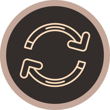 Yenile. Web simgesi basit illüstrasyon