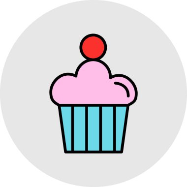 Tatlım. Web simgesi basit illüstrasyon