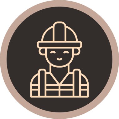 Bir itfaiyecinin vektör çizimi