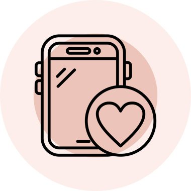akıllı telefon simgesi vektör illüstrasyonu