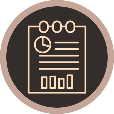 Kontrol listesi. Web simgesi basit illüstrasyon