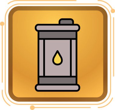 Yağ şişesi simgesi, taslak biçimi