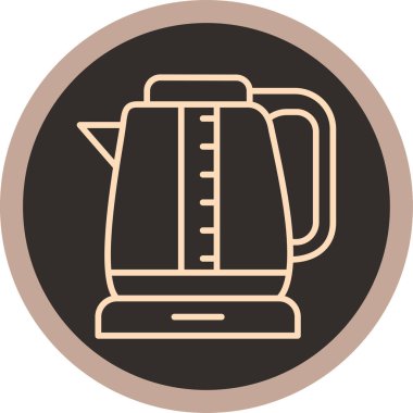 kahve makinesi simgesi, vektör illüstrasyonu basit tasarım