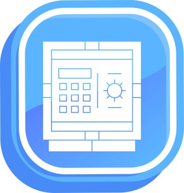 Modern bir simgenin vektör illüstrasyonu