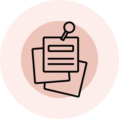 vektör kağıt simgesi, vektör illüstrasyonu