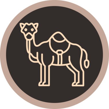 Zürafa ikonu vektör illüstrasyonu