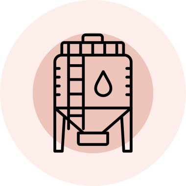 Su damlası ikonu. Web için su vektörü simgelerinin özet çizimi