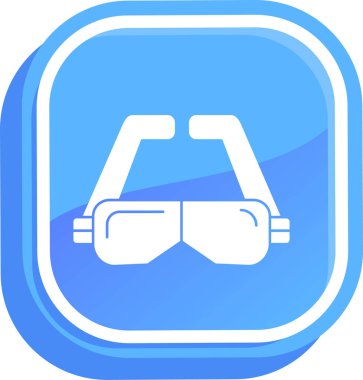 Gözlük simgesi, modern tasarım, vektör illüstrasyonu, vektör tasarım konsepti sembolü, özet