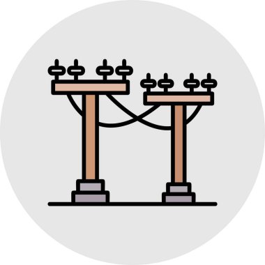 Elektrik direği vektör simgesi