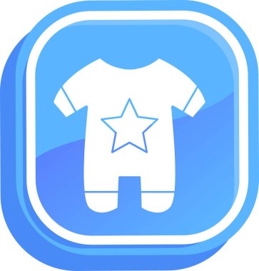 Bebek giysileri kutsal kişilerin resmi, vektör çizim