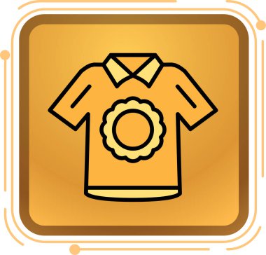 gömlek web simgesi, vektör çizim