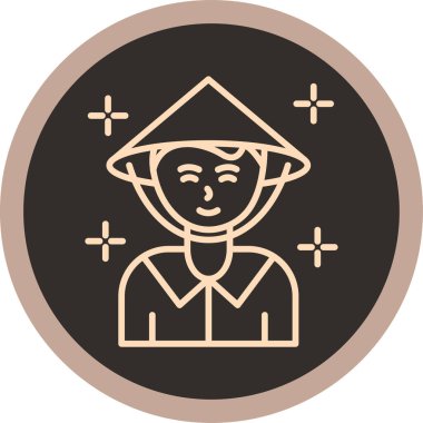 Yıldızlı bir adamın vektör çizimi