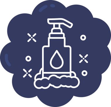 Bir sprey simgesinin vektör illüstrasyonu