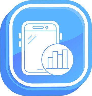 Cep telefonu. Web simgesi basit illüstrasyon