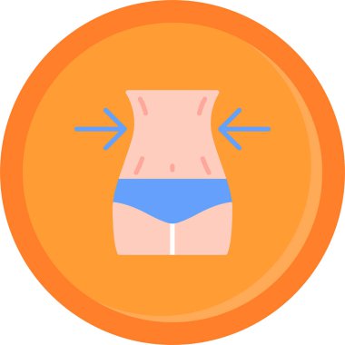 Modern simge, vektör illüstrasyonunu kısaltır