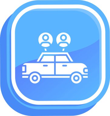 - Araba. Web simgesi basit illüstrasyon