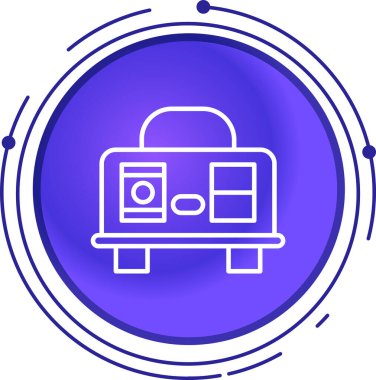 Beyaz arkaplanda güvenli satır simgesi izole edildi. Kapı, şifreli bir banka kasası. Güvenilir Veri Koruma. Renkli taslak konsepti. Vektör