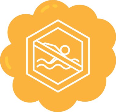 Havuz. Web simgesi basit illüstrasyon