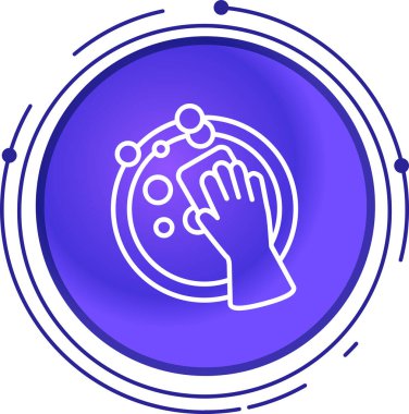 vektör çizim insan el simgesi