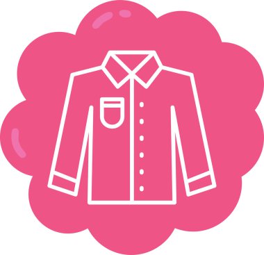 giysi simgesi vektör illüstrasyonu