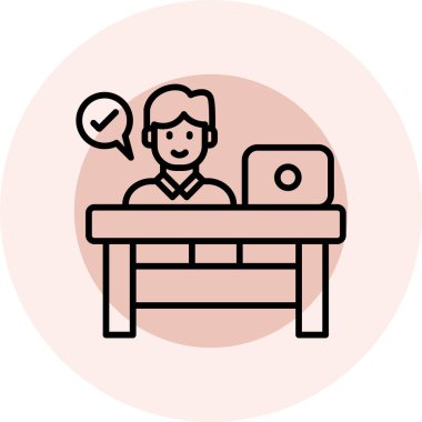 Kitap simgesi vektör illüstrasyon tasarımına sahip öğrenci