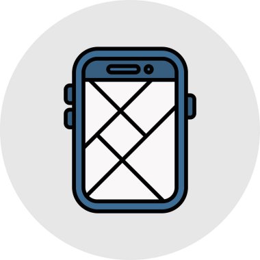 cep telefonu simgesi. vektör illüstrasyonu