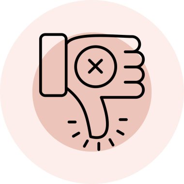 başparmak yukarı simgesi, vektör illüstrasyonu