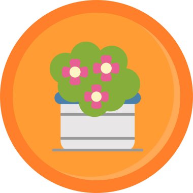 Kaktüs. Web simgesi basit illüstrasyon