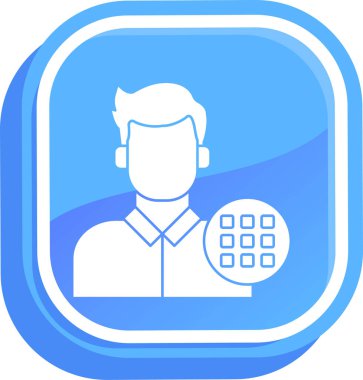 Bir telefon simgesinin vektör illüstrasyonu