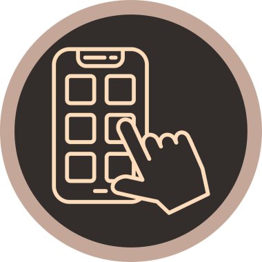 - Telefon. Web simgesi basit illüstrasyon