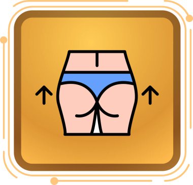 Moda biçimi izole edilmiş arkaplanda kısa simge