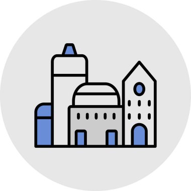 Binalar. Web simgesi basit tasarım