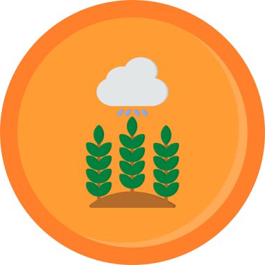 Bir bulut simgesinin vektör illüstrasyonu