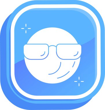 Gözlüklü Adam avatar simgesi, taslak biçimi