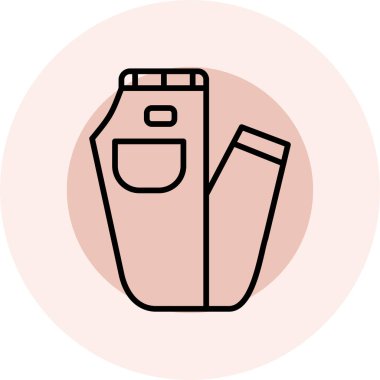 Çöp kutusu simgesi, vektör illüstrasyonu