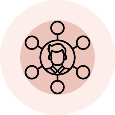 İş ve finans simgesinin vektör illüstrasyonu