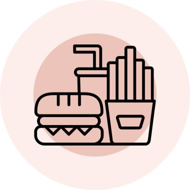 Gıda simgesinin vektör illüstrasyonu