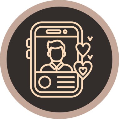 Telefonu olan bir adamın vektör çizimi