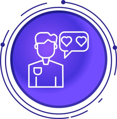 Vektör sohbet simgesi illüstrasyonu