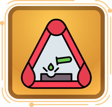 Bir harita simgesinin vektör illüstrasyonu