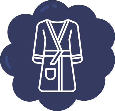 Kıyafetler. Web simgesi basit illüstrasyon