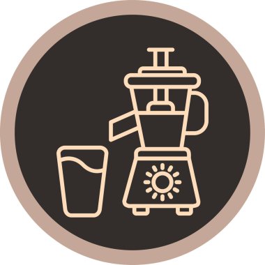 Bir kahve makinesi simgesinin vektör çizimi