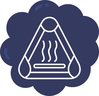 Bulut simgesi vektör illüstrasyonu