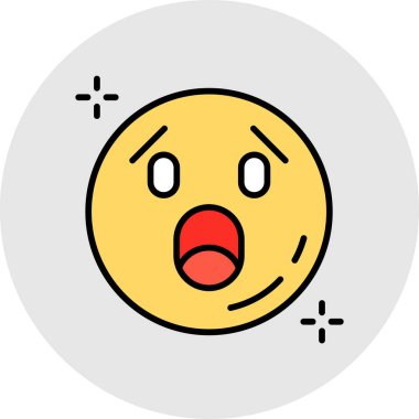 Emoji. Web simgesi vektör illüstrasyonu