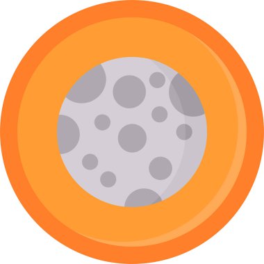 Ay. Web simgesi basit illüstrasyon