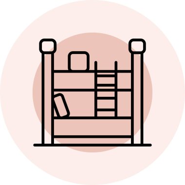 bebek beşiği ikon vektör çizimi tasarımı