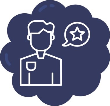 Müşteri servis simgesi vektör illüstrasyonu