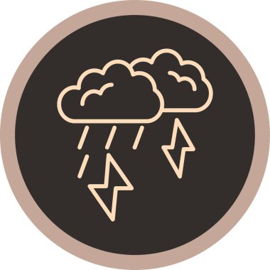 yağmur ikonu vektör illüstrasyonu