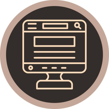 Seo simgesinin vektör illüstrasyonu